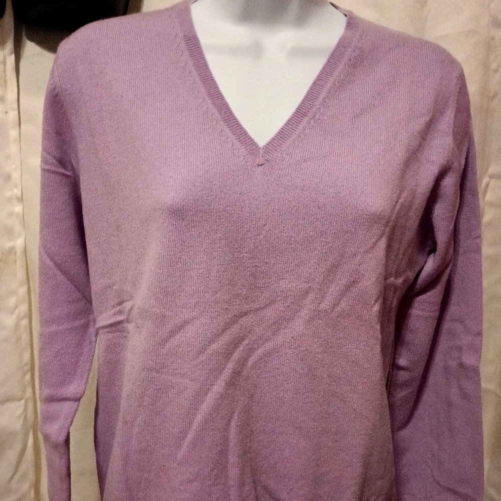 Saks Fifth Avenue Purple Cashmere Sweater